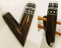 Курипе, трубка для рапе церемонии, ручная работа (арт: k05)