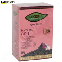Чай LAKRUTI OP 1 чёрный Цейлонский элитный байховый 250 г