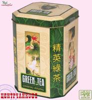 Real "Райские Птицы" Оолонг с измельченным корнем женьшеня, чай Зеленый Китайский "Женьшень Улун" (в жести) 150 г