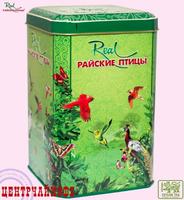 Real "Райские Птицы" чай зелёный Pekoe Цейлонский элитный (в жестяной банке) 200 г