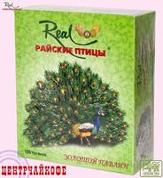Чай Real "Райские Птицы" зеленый с ароматом сау-сэпа "Золотой павлин" 100 пакетов x 2 г