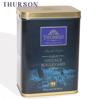 Чай THURSON "VINTAGE BOULEVARD Magestic Ceylon" "Вековое Наследие" чёрный PEKOE скрученный среднелистовой в ж/б 300 г