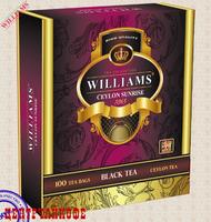 Чай WILLIAMS "Ceylon Sunrise" "Цейлонский Рассвет" Чай черный цейлонский высокогорный (high grow) 100 пакетов по 1,5г