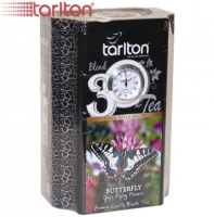 Чай TARLTON "BUTTERFLY" "Бабочка" Finest bland No.30. чёрный Pekoe скрученный среднелистовой цейлонский в ж/б 200 г