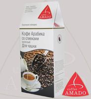 Кофе AMADO "Арабика со сливками" молотый для чашки Арабика 100%